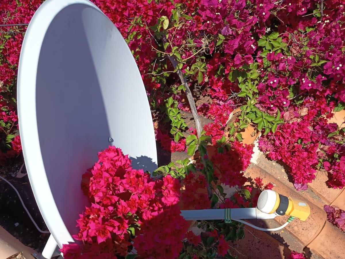 orientar antena parabólica, parabólica sin señal de satélite
