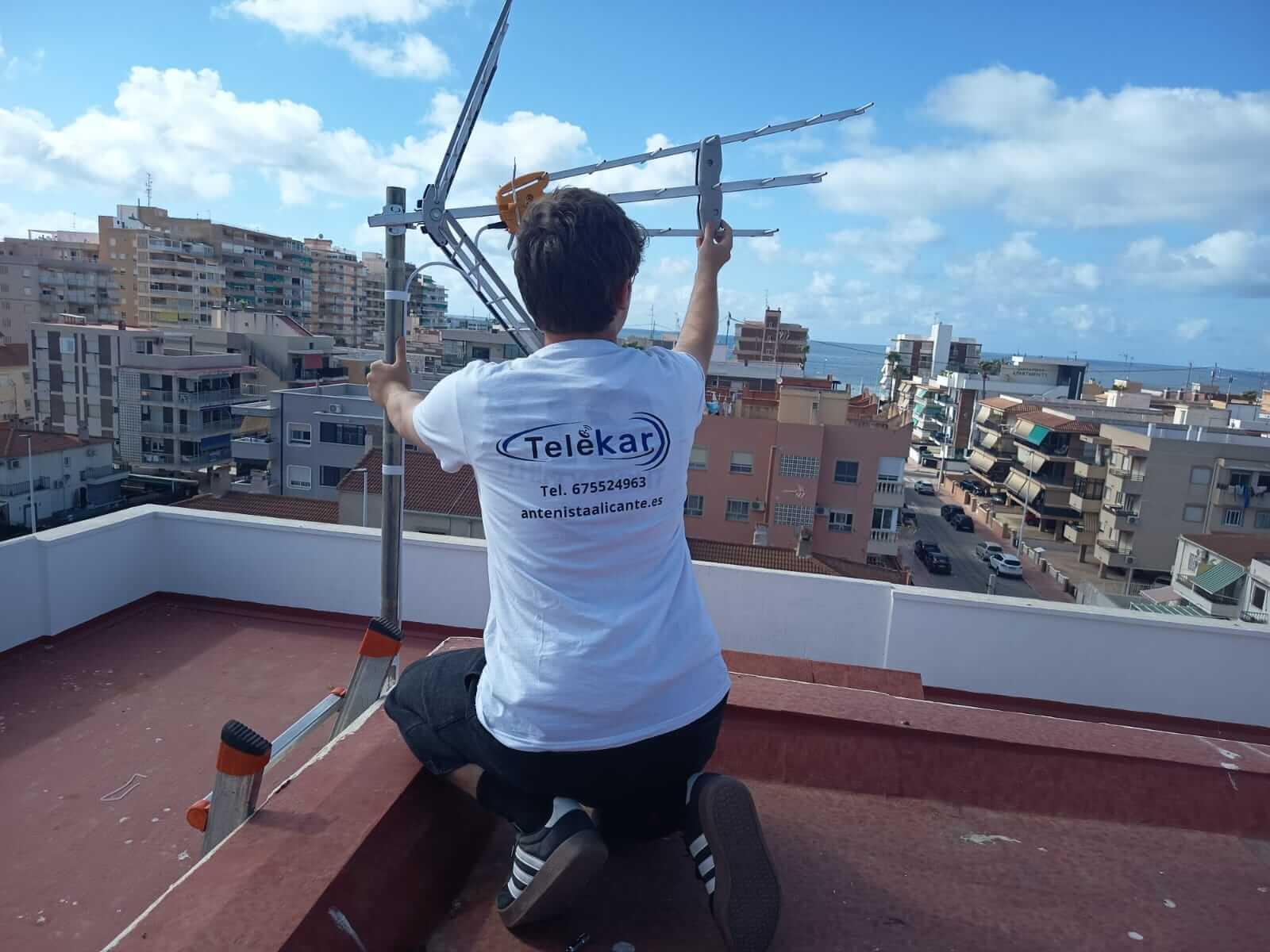 instalar reparar antena colectiva, antenista santa pola