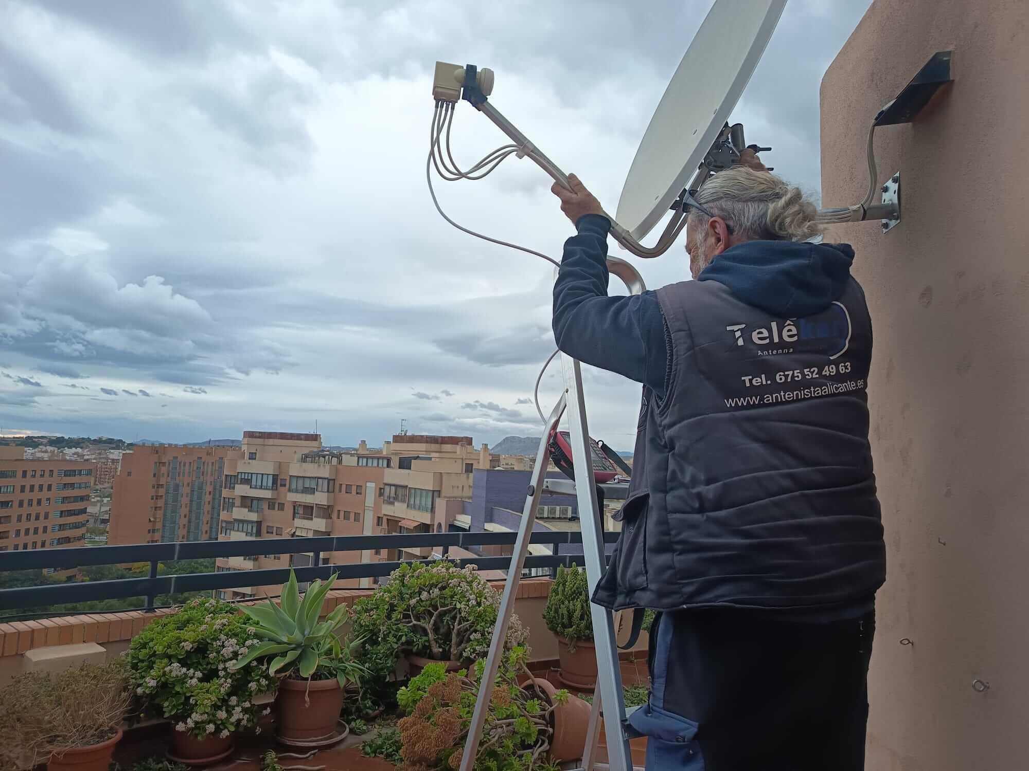 instalar orientar parabolica antenistas telekar