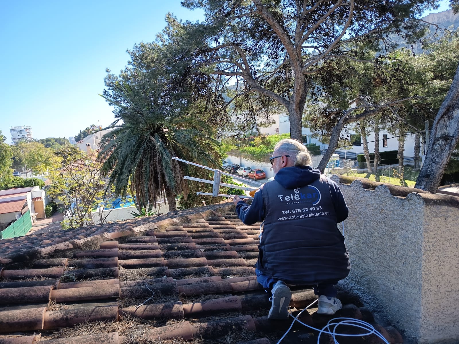 reparar antena tras tormenta