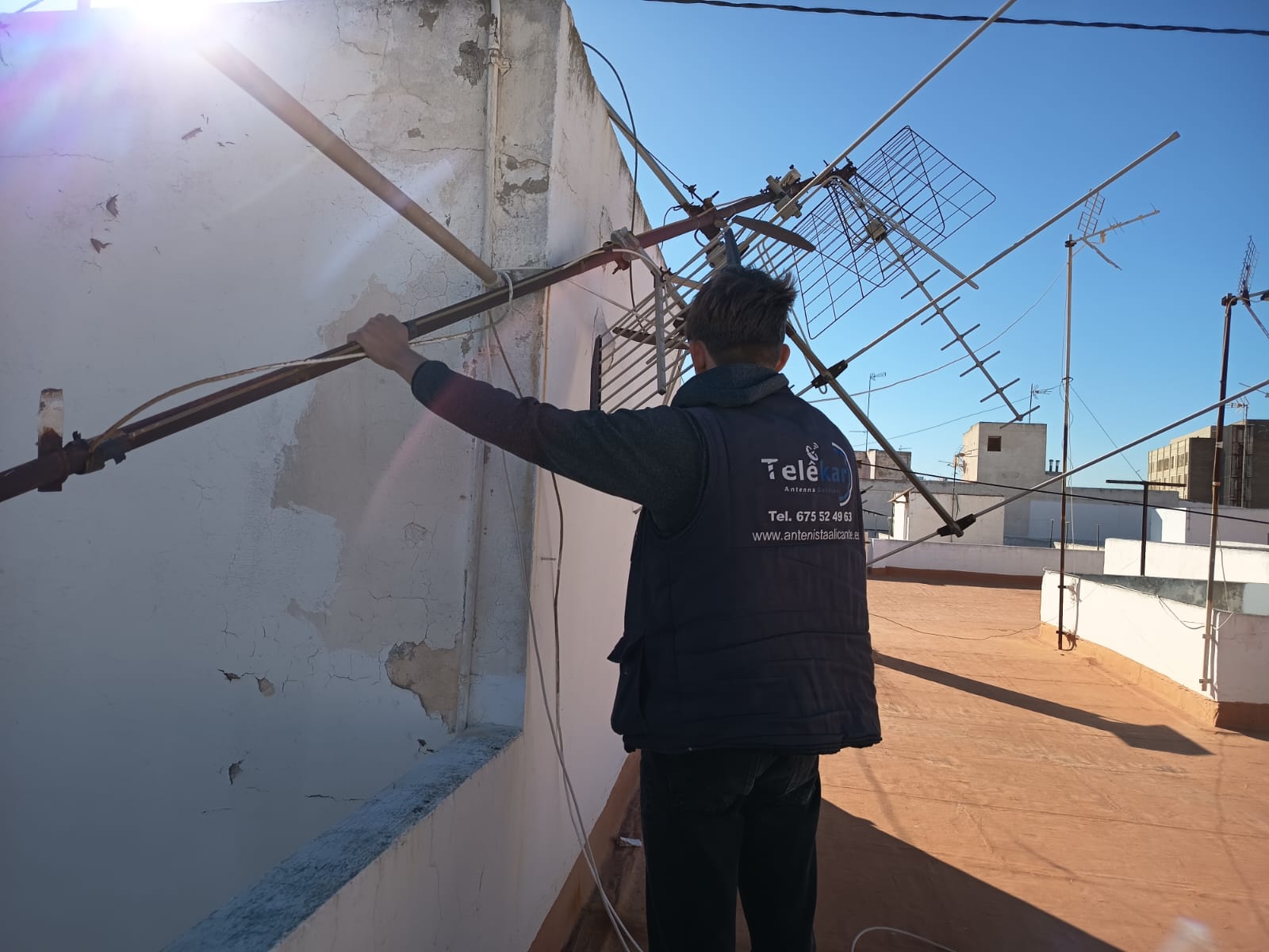 antena dañada por temporales reparar antenistas telekar